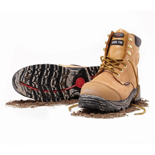 MACK-SAFETY BOOT STIRLING ( 11) LACE UP ( HONEY) 